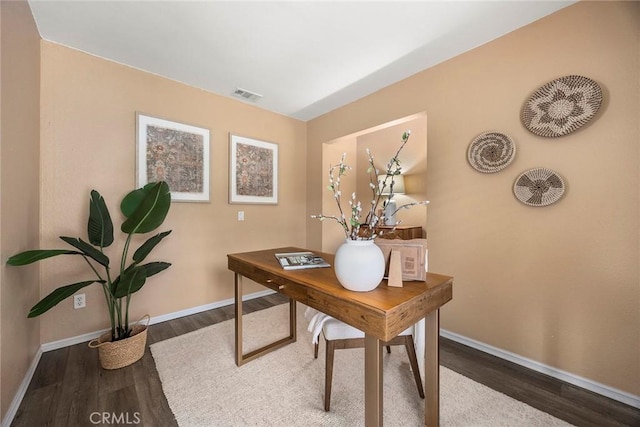 3881 Valle Vista Dr, Chino Hills, CA 91709 - office with wood finished floors and baseboards