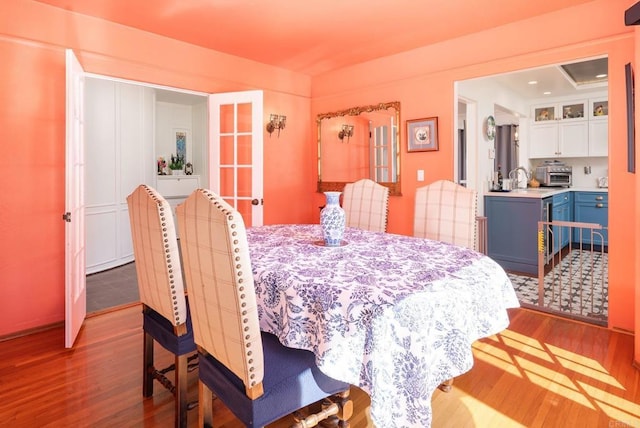 dining room featuring wood finished floors