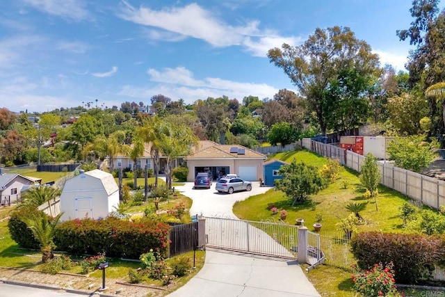 exterior space with a residential view