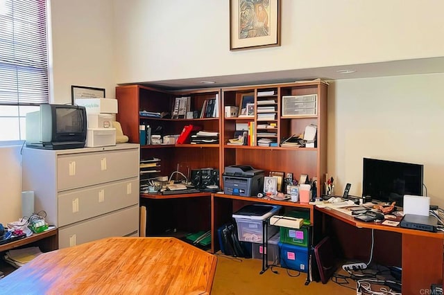 office space with carpet
