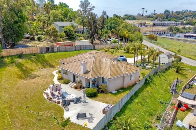 drone / aerial view