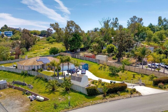 drone / aerial view