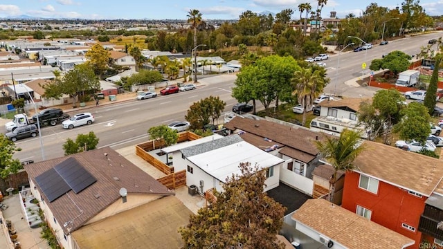drone / aerial view featuring a residential view