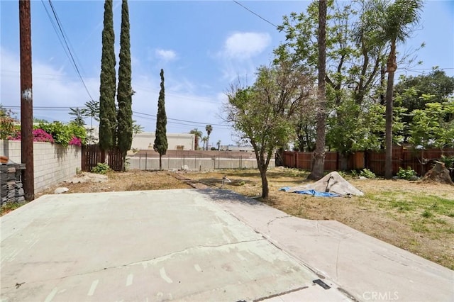 view of patio with fence
