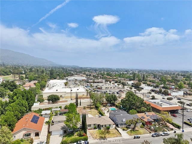 aerial view featuring a mountain view