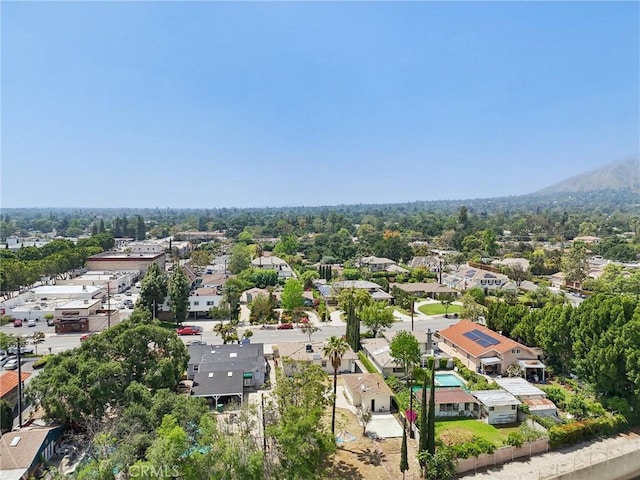 drone / aerial view with a residential view