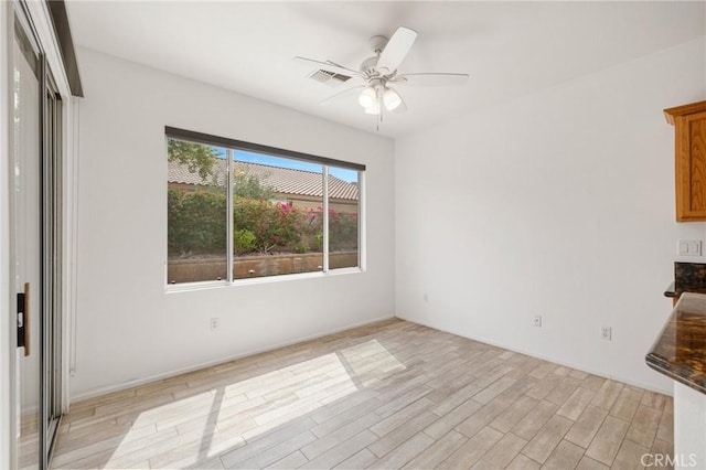 37388 Medjool, Palm Desert, CA 92211 - interior space with light wood finished floors and a ceiling fan