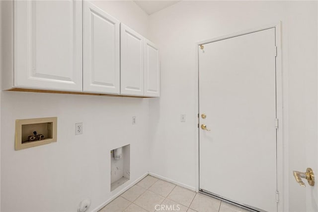 37388 Medjool, Palm Desert, CA 92211 - laundry room featuring hookup for a washing machine, cabinet space, baseboards, and light tile patterned flooring