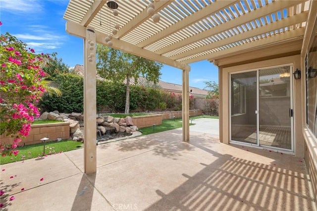 37388 Medjool, Palm Desert, CA 92211 - fenced backyard featuring a patio and a pergola