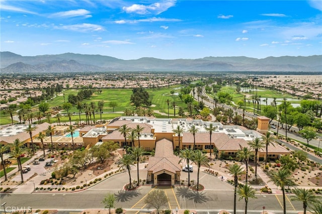 37388 Medjool, Palm Desert, CA 92211 - aerial perspective of suburban area with a local golf course and a water and mountain view