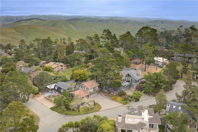 drone / aerial view featuring a residential view