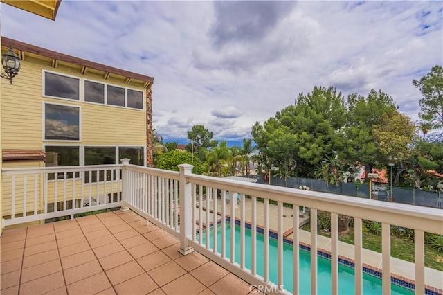 balcony with a patio