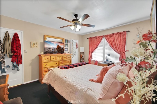 9706 Nan St, Pico Rivera, CA 90660 - bedroom featuring ceiling fan and baseboards
