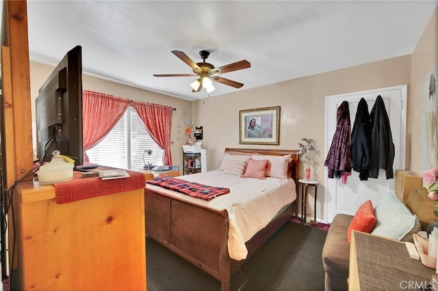 9706 Nan St, Pico Rivera, CA 90660 - carpeted bedroom featuring a ceiling fan