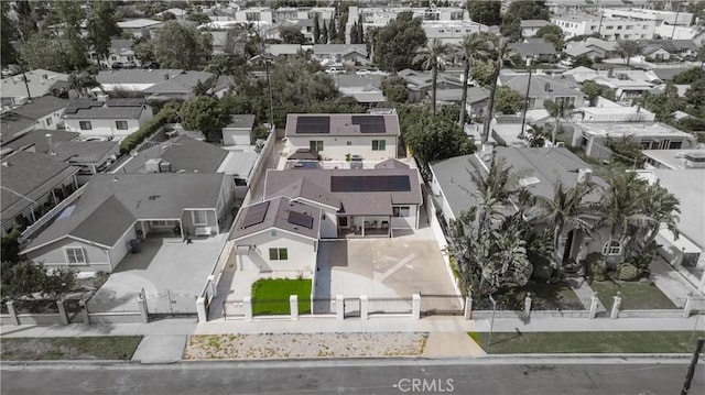 birds eye view of property featuring a residential view