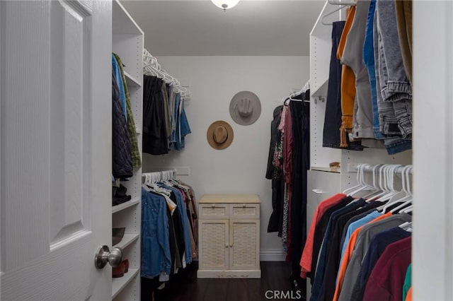 11080 Kayjay St, Riverside, CA 92503 - spacious closet featuring dark wood-style flooring