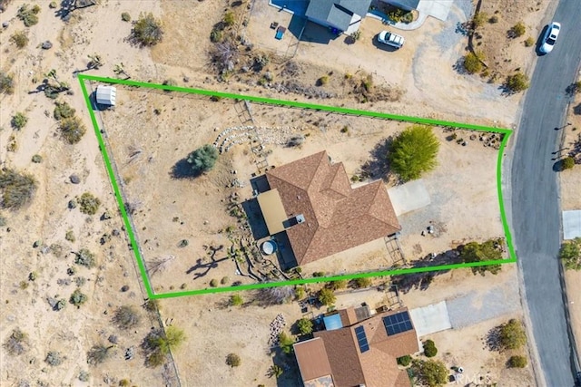 aerial view with view of desert