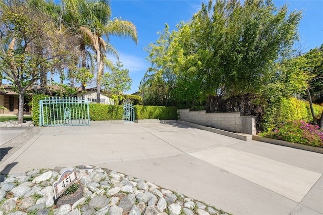 view of patio / terrace with a gate