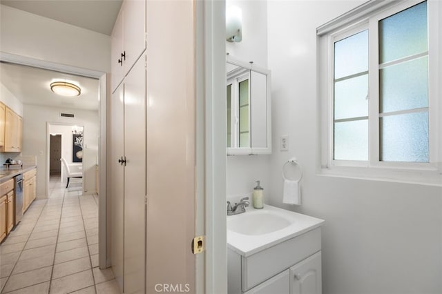 451 W Foothill Blvd, Arcadia, CA 91006 - bathroom with vanity and tile patterned floors
