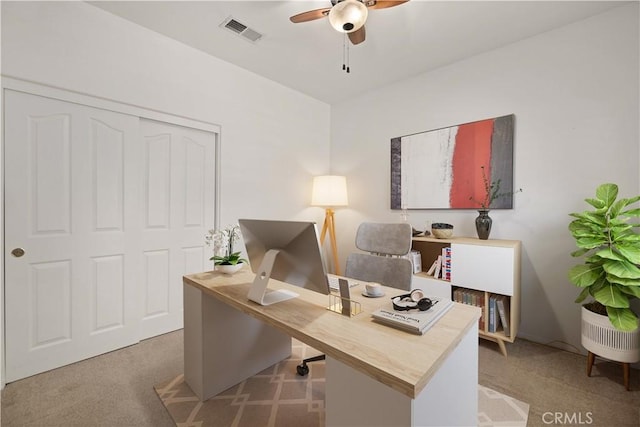 40949 Granite St, Palmdale, CA 93551 - carpeted office with a ceiling fan
