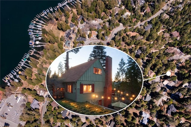 278 Mittry Ln, Lake Arrowhead, CA 92352 - view from above of property