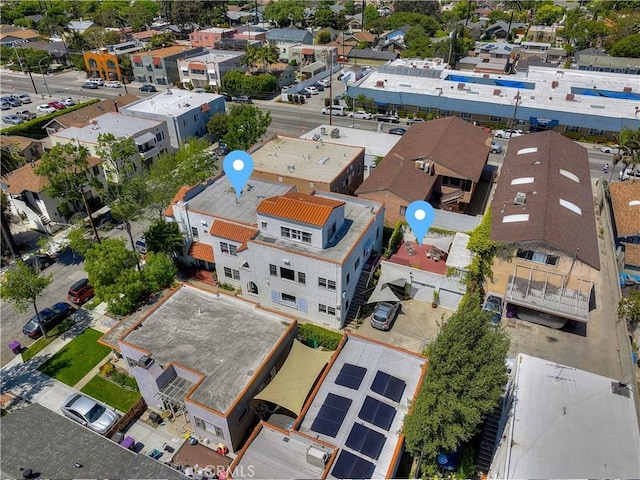 bird's eye view featuring a residential view
