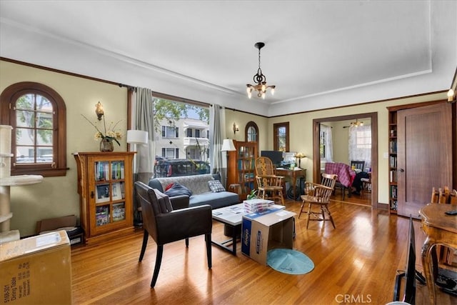 living room featuring wood finished floors