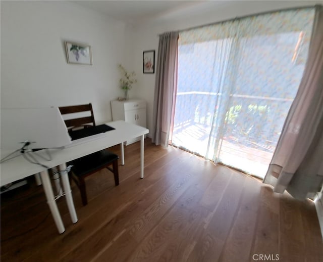 15205 S Budlong Ave Unit 9, Gardena, CA 90247 - office area with wood finished floors and healthy amount of natural light