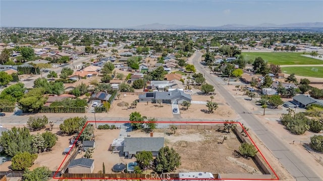7120 Lyons Ave, Hesperia, CA 92345 - drone / aerial view featuring a residential view and a mountain view