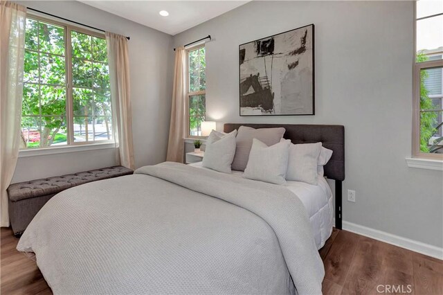 137 Lavender, Lake Forest, CA 92630 - bedroom featuring recessed lighting, baseboards, and wood finished floors