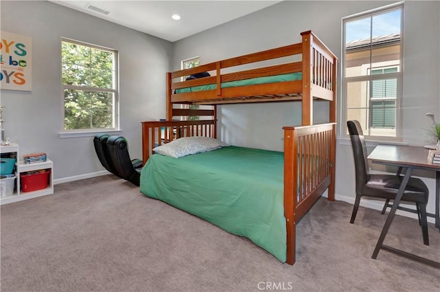 137 Lavender, Lake Forest, CA 92630 - carpeted bedroom with baseboards, visible vents, and multiple windows