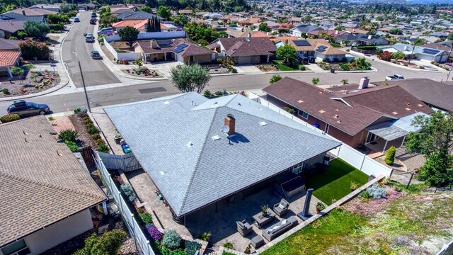 drone / aerial view featuring a residential view