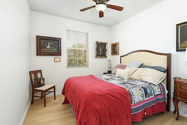 3524 Lone Pine Ln, San Marcos, CA 92078 - bedroom featuring baseboards, ceiling fan, and wood finished floors