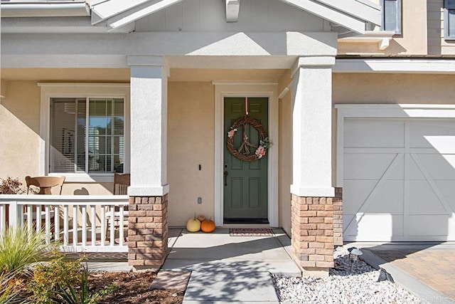 3524 Lone Pine Ln, San Marcos, CA 92078 - doorway to property with a porch, stone siding, and stucco siding