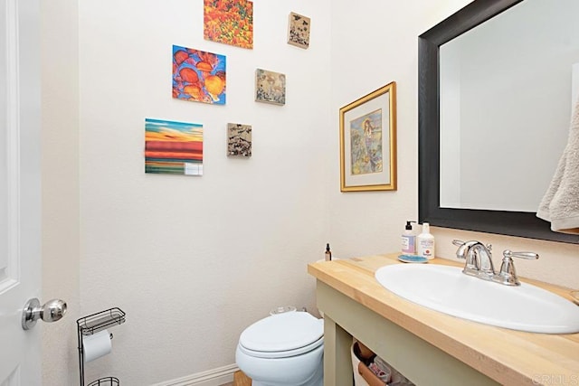 3524 Lone Pine Ln, San Marcos, CA 92078 - bathroom featuring toilet, baseboards, and vanity