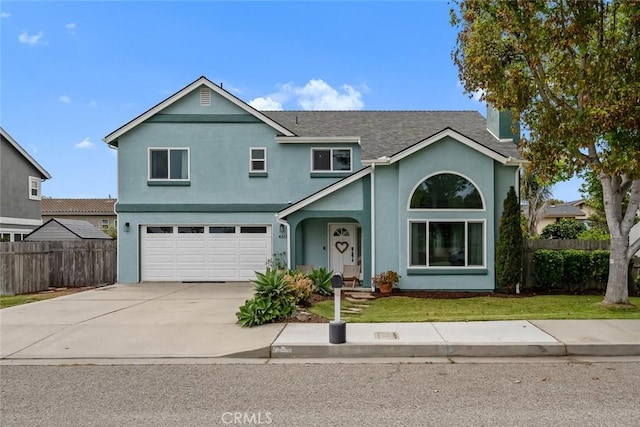 460 S 9th St, Grover Beach, CA 93433 - traditional-style home featuring stucco siding, fence, and a garage
