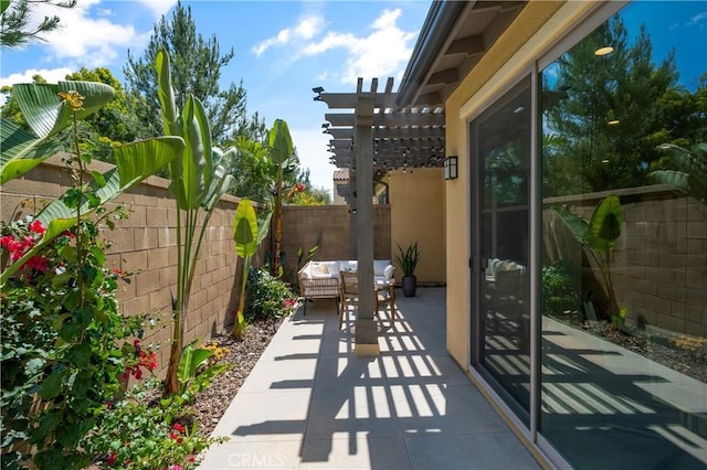 125 Annuals, Irvine, CA 92618 - view of patio with a fenced backyard and a pergola