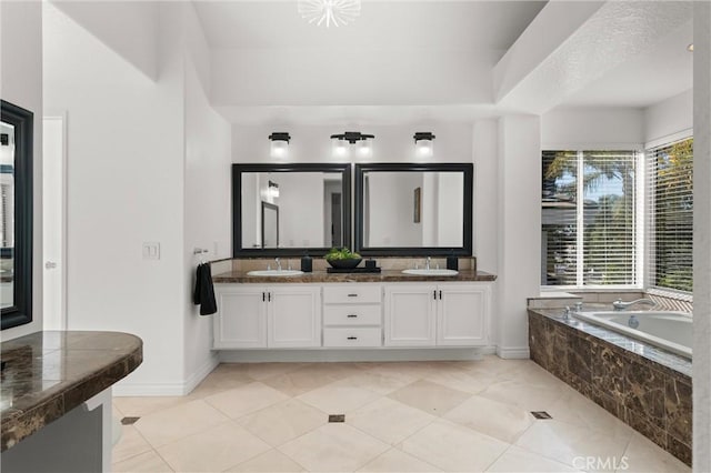 101 Fairlane Rd, Laguna Niguel, CA 92677 - bathroom with baseboards, a sink, and double vanity
