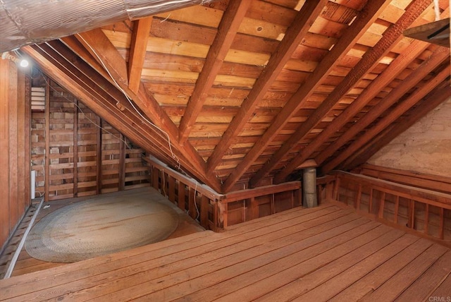 view of attic