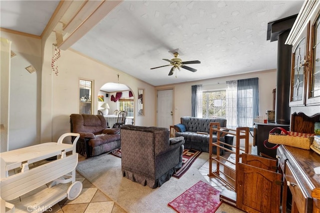 20780 Calle Rocio, Temecula, CA 92590 - living room with ceiling fan and light tile patterned floors