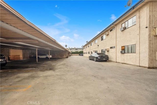 view of parking lot