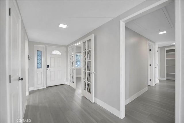 24052 Estacia Ave, Laguna Niguel, CA 92677 - entryway featuring baseboards and wood finished floors