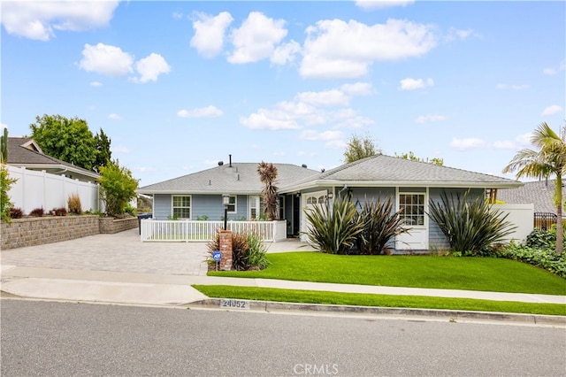 24052 Estacia Ave, Laguna Niguel, CA 92677 - single story home featuring fence, driveway, and a front lawn