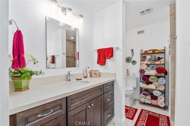 1316 Via Ln, Ranchita, San Marcos, CA 92069 - full bath with vanity, toilet, and visible vents