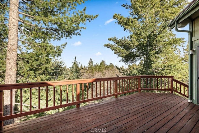 32424 Snowshoe Ln, Running Springs, CA 92382 - view of wooden deck