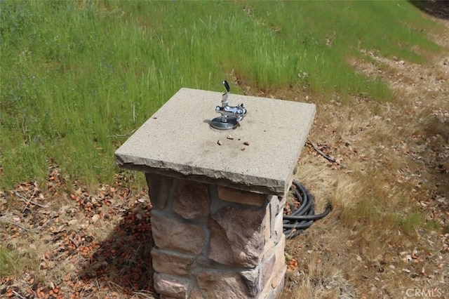 view of storm shelter