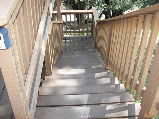 view of staircase