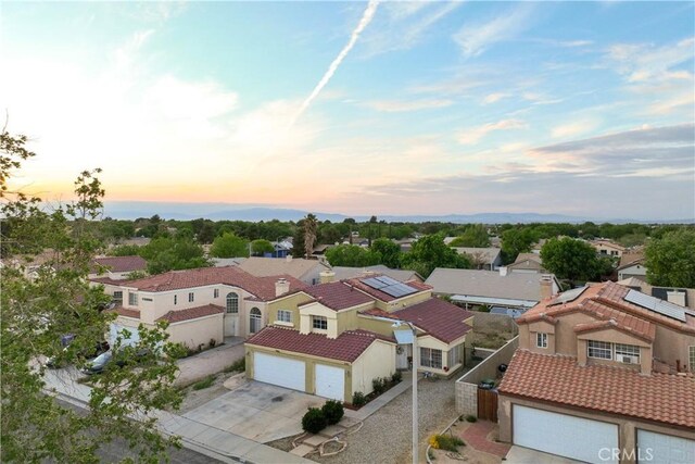 bird's eye view featuring a residential view