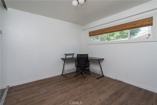 9810 Sharon Ave, Riverside, CA 92503 - office featuring wood finished floors and baseboards