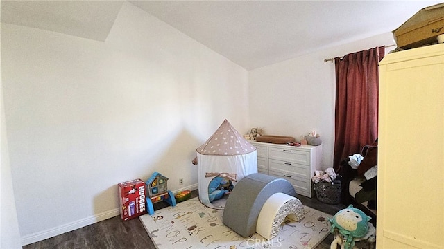 1921 Glenoaks Blvd Unit 196, San Fernando, CA 91340 - bedroom featuring dark wood finished floors and vaulted ceiling
